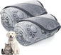 LOKOZ 2 Pack Dog Blanket for Small Medium Dogs, Soft Washable Fleece Pet by LOKOZ
