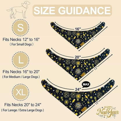 Happy New Year Dog Bandanas - Image 2