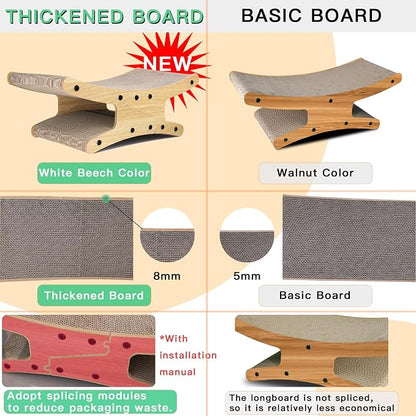 Reversible Cat Scratcher Bed, Large Scratching Board - Image 4