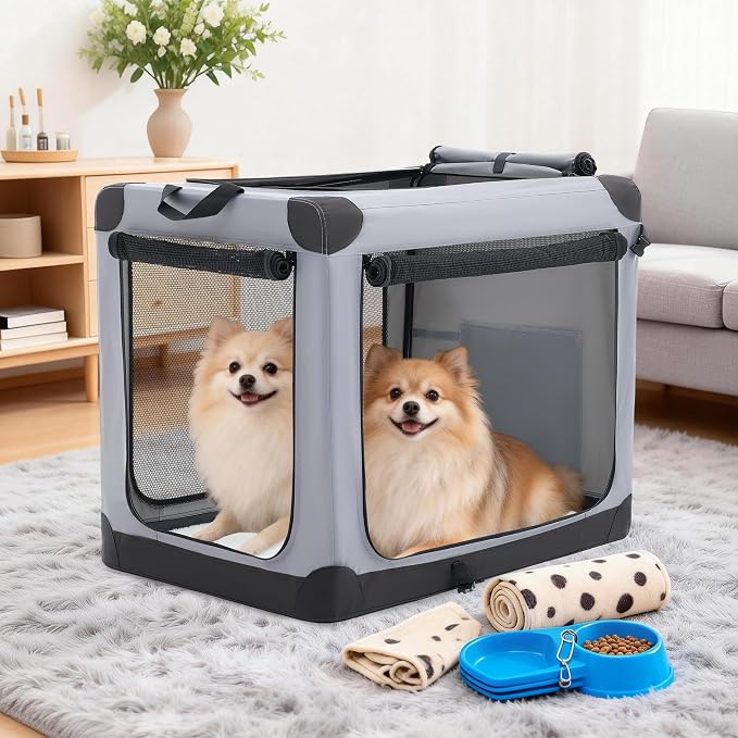 Dog Travel Crate 36 Inch, Portable Soft-Sided Travel Carriers - Image 2
