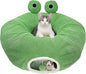 Cat Tunnel Bed for Indoor Cats, Peekaboo Cat Cave Bed, Soft Cat Donut Tunnel by FortheHeartbeatinYourLap