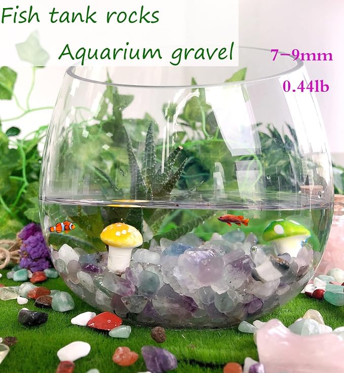 Fluorite Aquarium Gravel Rocks Natural Tumbled Healing Crystal Chips Bulk - Image 6