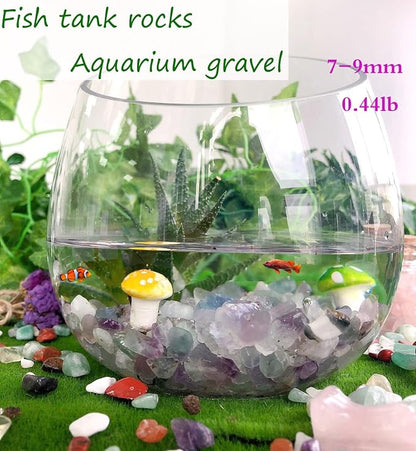 Fluorite Aquarium Gravel Rocks Natural Tumbled Healing Crystal Chips Bulk - Image 6