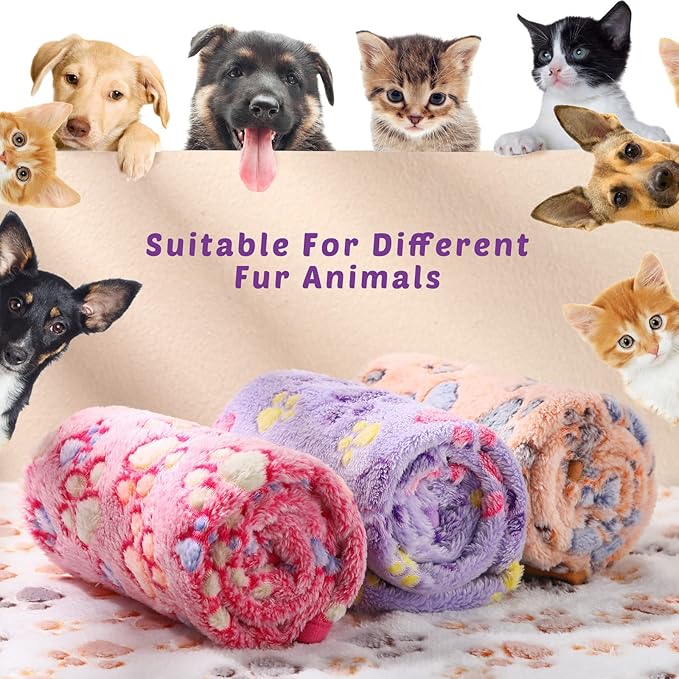 Tegeme 8 Pcs Fleece Dog Blankets - Image 7