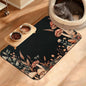 Vintage Mushroom Dog Food Mat, Leaf Absorbent Pet Feeding Mat by Unknown