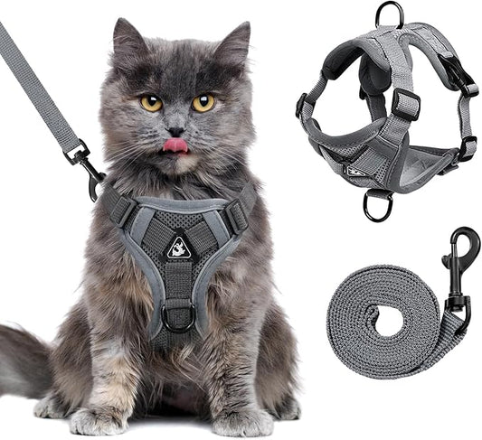 XL Cat Harness Escape Proof for Heavy Cats by GCVOPTON