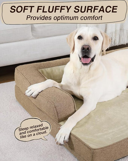 KSIIA Washable Dog Bed XXXL Senior Dog, Orthopedic Warm Soft Pet Sofa - Image 6