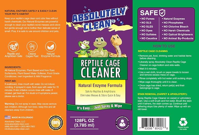 Absolutely Clean Amazing Reptile & Amphibian Terrarium Cleaner and Deodorizer - Image 3