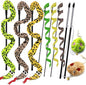 Interactive Cat Toy Wand with Catnip Mouse, Cat Teaser Wand Rainbow String by URMYONLY