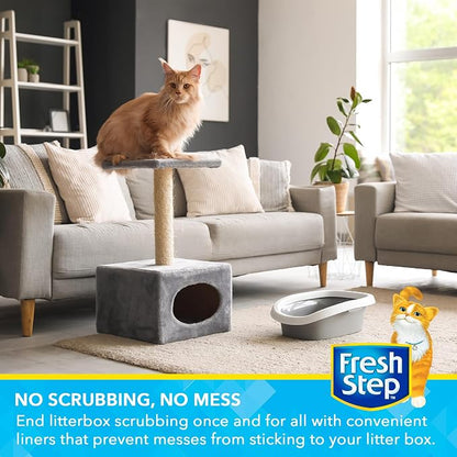 Fresh Step Drawstring Cat Litter Box Liners, Unscented Heavy Duty Kitty Litter - Image 5