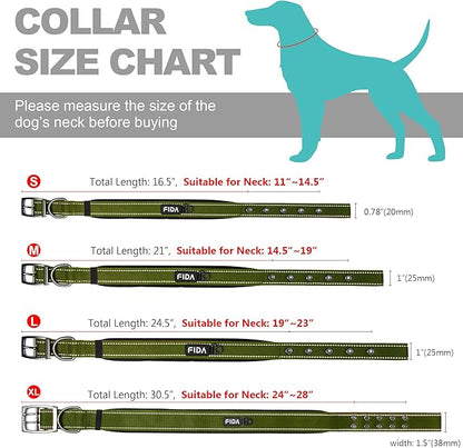 Fida Heavy DutyDog Collar for Large Dogs, Ultra Comfortable Soft Neoprene Padded - Image 6