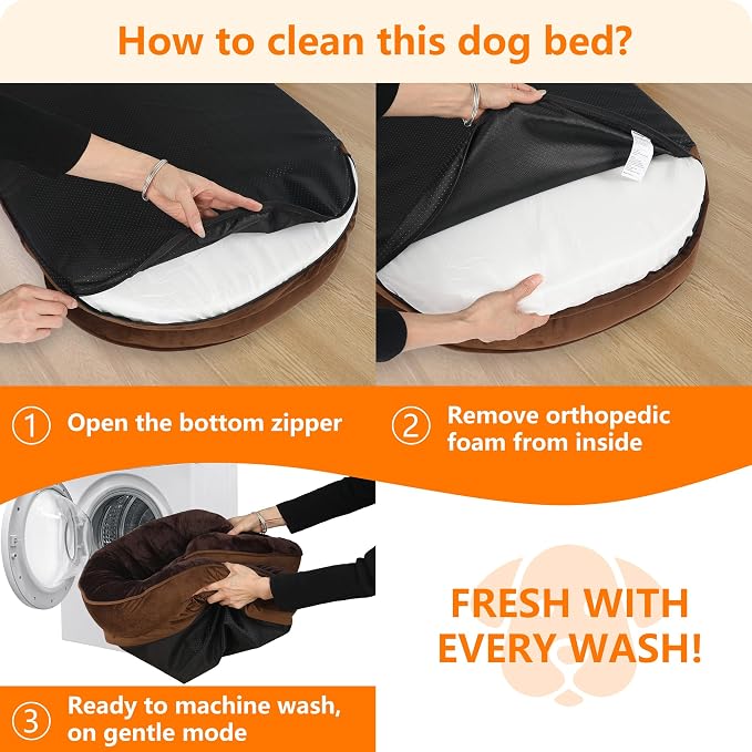 Dwanton Orthopedic Dog Bed for Medium Dogs - Image 7