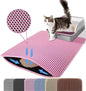 Extra Large Cat Litter Mat, 30x22 Inches Honeycomb Double Layer Cat Litter by Petinstinct