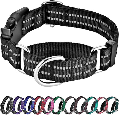 Hikiko Martingale Collar for Dogs Reflective Nylon Dog Collar by Hikiko