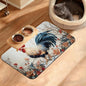 Dog Bowl Mat, Chicken Painting Pet Feeding Mat by Unknown