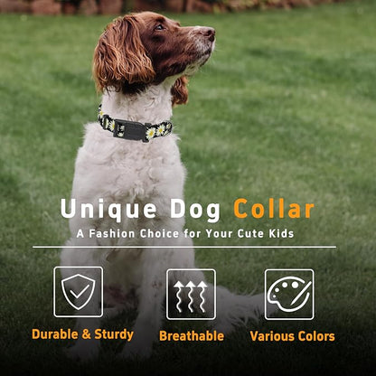 Dog Collar, Daisy Boys Girls Puppy Collar - Image 5