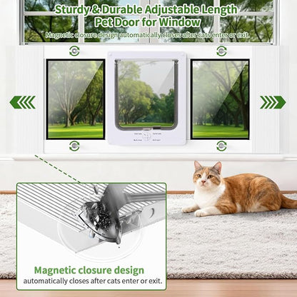 Aluminum Frame Window Cat Door - Image 4