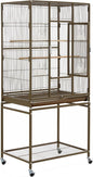 Topeakmart 53.5inch Large Bird Cage Metal Mobile Parrot Cage by Topeakmart
