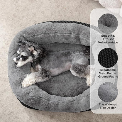 INVENHO Large Dog Beds Large Sized, Washable Orthopedic Warming Soft Sleeping - Image 2