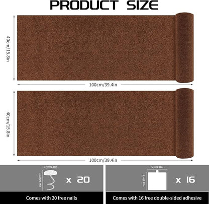 2 Pcs 39.4"x15.8" Cat Scratch Mat, Cat Scratch Couch Furniture Protector - Image 2