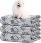 LOKOZ 3 Pack Dog Blankets for Small Dogs, Washable Pet Throw Blanket for Bed by LOKOZ