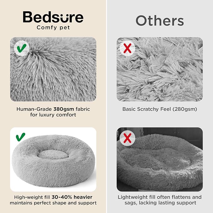 Bedsure Calming Dog Bed for Medium Dogs - Image 3