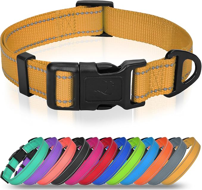 Joytale Reflective Dog Collar, Adjustable Nylon Pet Collar by Joytale