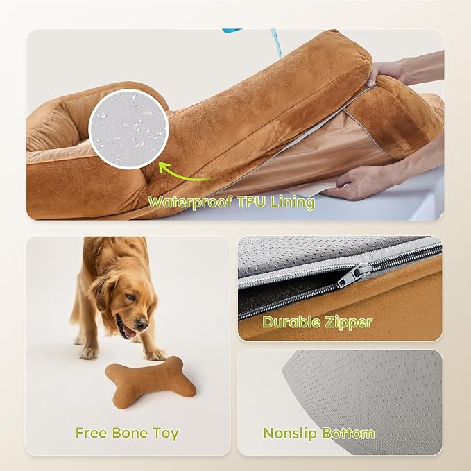 XXL Dog Bed for Extra Large Dogs, Giant Orthopedic Dog Bed - Image 6