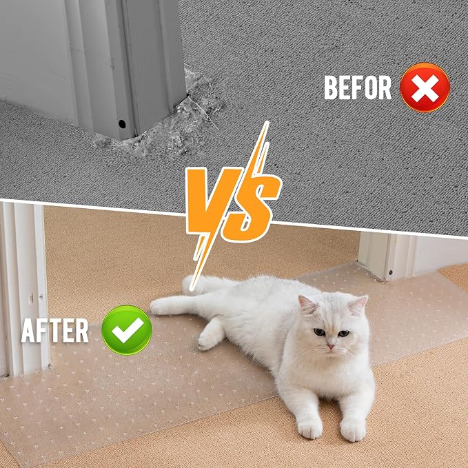 Uross Carpet Protector for Pets 3.28FT-Cat Carpet Protector for Doorway - Image 3