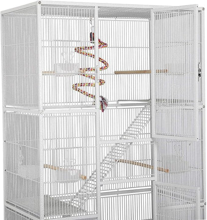 Yaheetech 69-Inch Extra Large Wrought Animal Cage Metal 3 Levels Small Animal - Image 5