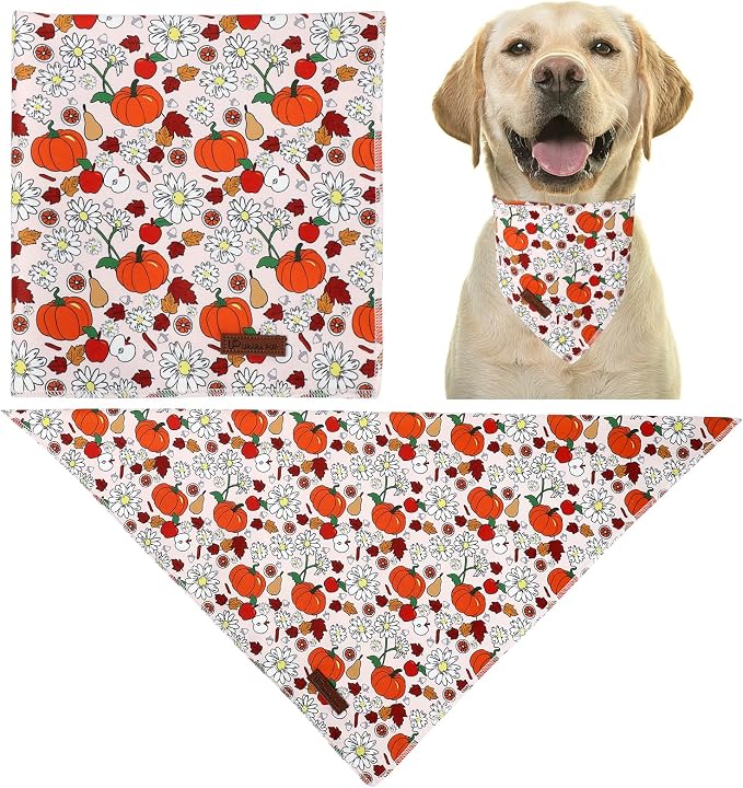 Pet Collar-Autumn Daisy Dog Collars-Pink Grid Puppy Collar-Adjustable, Sturdy & - Image 4