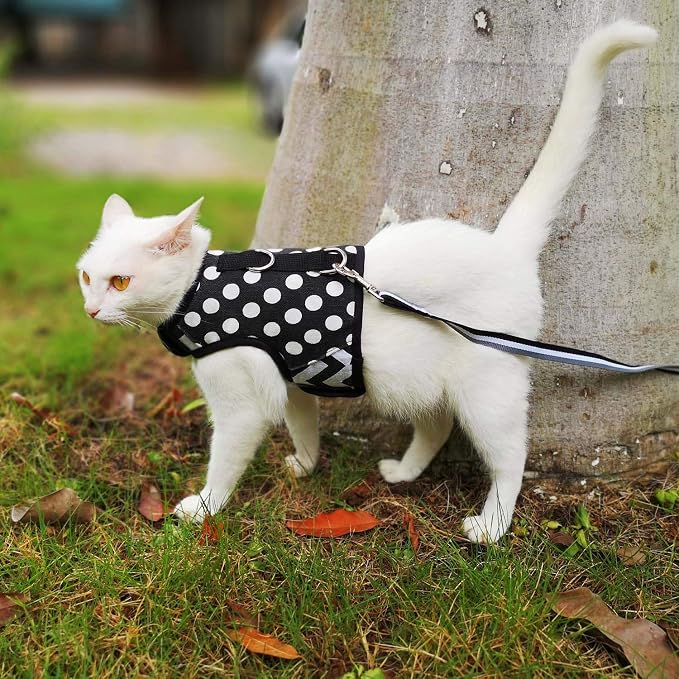 Cat Harness and Leash for Walking Escape Proof, Adjustable Cat Vest Harness - Image 7