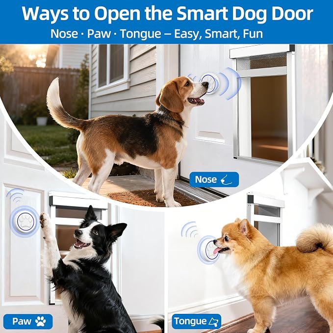 Extra-Large Electronic Dog Door, Pet Automatic Door Smart Aluminum Dog Door - Image 6