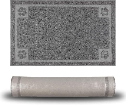 Pet Feeding Mat for Small Dogs and Cats 24" x 16" Flexible and Waterproof Dog by STELLAIRE+CHERN