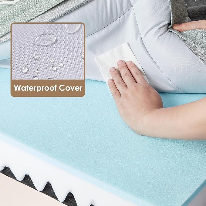 EHEYCIGA Orthopedic Dog Bed for Medium Dogs, Waterproof Memory Foam Medium Dog - Image 3