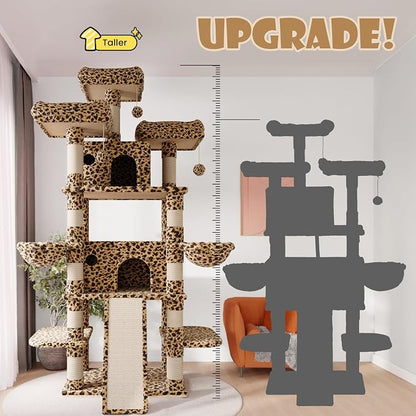 SHA CERLIN 81 Inches Extra Large Cat Tree - Image 3
