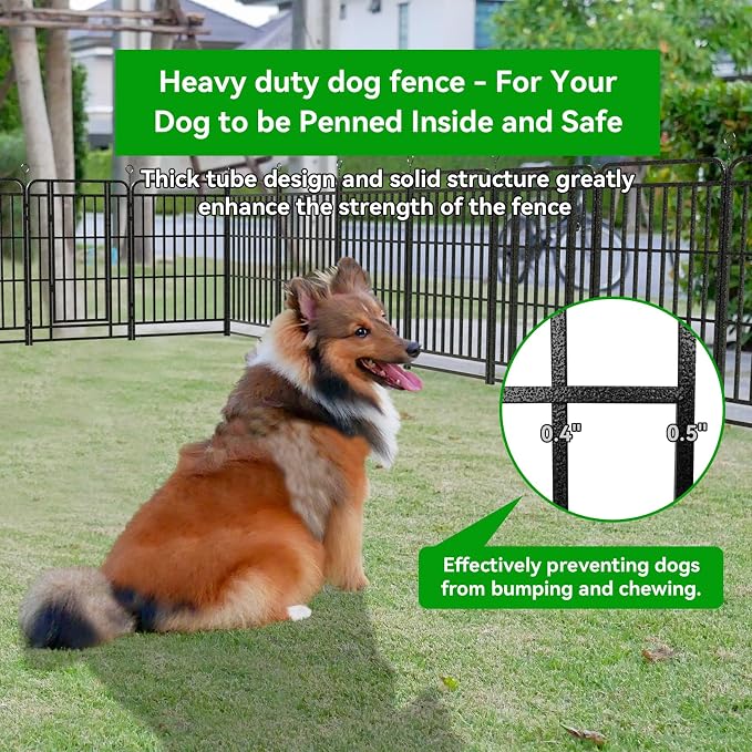 Heavy Duty Dog Playpen: 32 Steel Panels 40" Height, Square Steel Pipe - Image 5