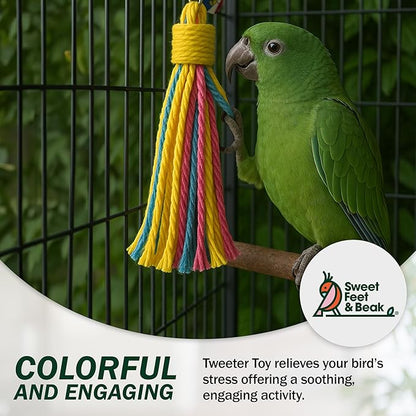 Sweet Feet and Beak Platinum Tweeter Weave Bird Toys - Image 3