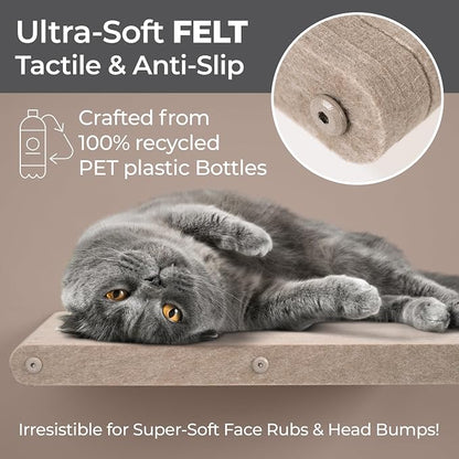 Wall Mounted Cat Perch Long Shelf by Pryde Pets - Image 2