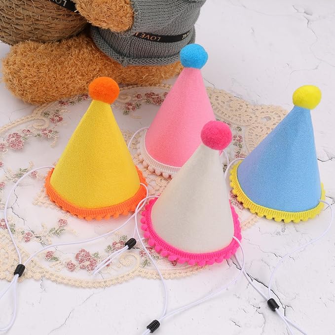 20 Pcs Dog Birthday Hat Set for Small Medium Dogs Cat Puppies, Mini Party Hat - Image 4
