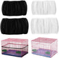 4 PCS Bird Cage Cover, Universal Bird Cage Seed Catcher, Adjustable Elastic by Unknown