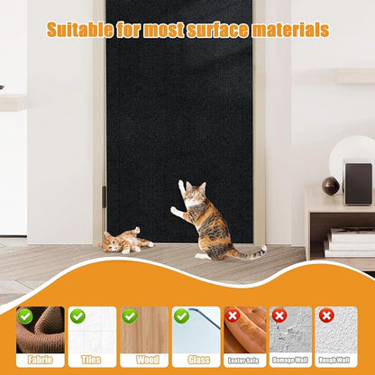 Cat Scratching mat Self-Adhesive, Trimmable Furniture Protector - Image 6