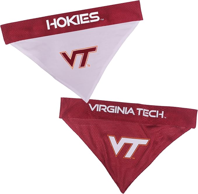 Pets First Collegiate Pet Accessories, Reversible Bandana, Virginia Tech Hokies - Image 6