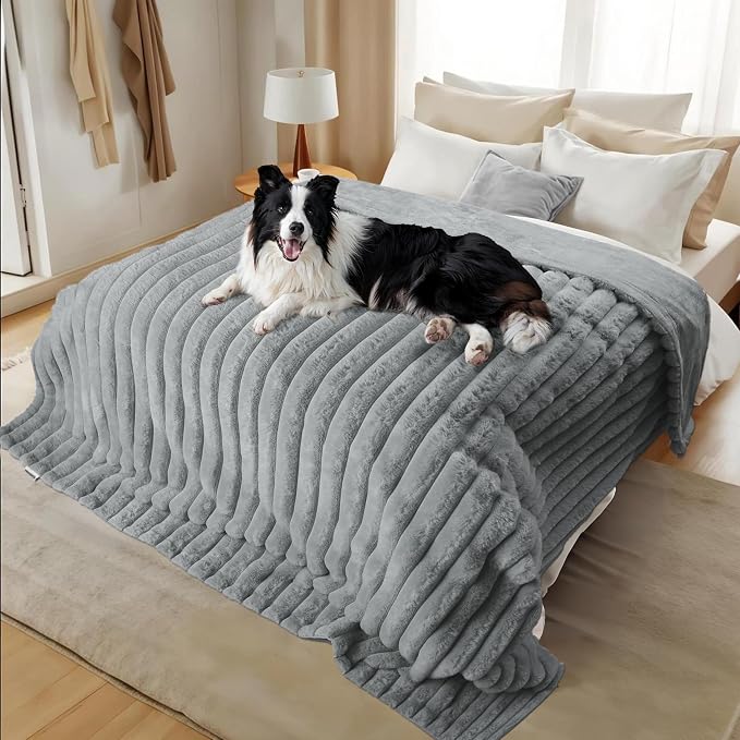 Waterproof Dog Blanket for Couch, Luxury Plush Washable Large Dogs Blankets for - Image 6