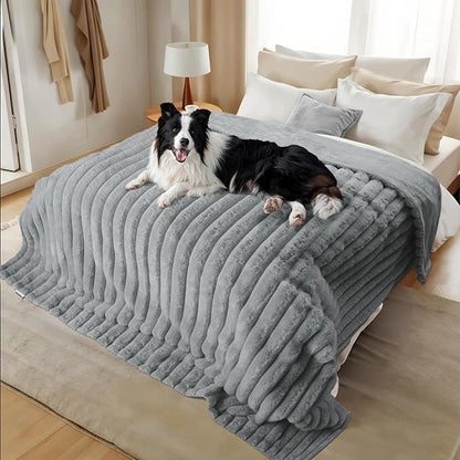 Waterproof Dog Blanket for Couch, Luxury Plush Washable Large Dogs Blankets for - Image 6