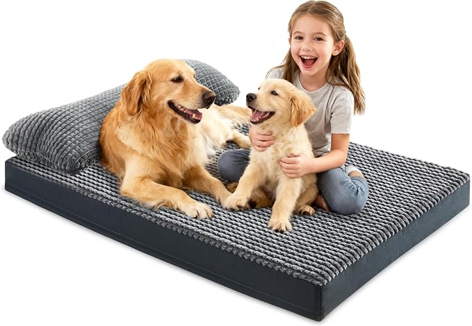 KISYYO Orthopedic XXL Dog Beds for Extra Large Dogs by KISYYO