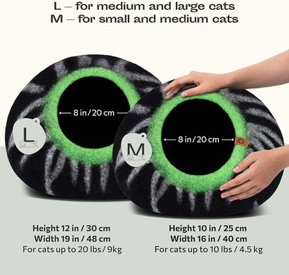 MEOWFIA Cat Cave – Premium Felt Cat Bed - Image 2