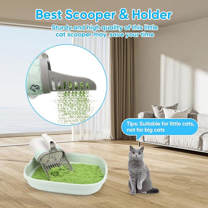 MYPIN Cat Litter Scooper with Holder, Upgraded Cat Litter Shovel with Bags - Image 7
