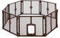 MyPet 8-Panel Petyard Passage: 6.5 ft. Wide 26 in. Tall Brown Freestanding by MyPet