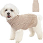Dog Sweaters for Small Dogs Turtleneck Pullover Puppy Sweater Sleeveless Cable by Puppishy